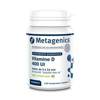 Vitamine D 400 IU Junior (ex: D-Dyn 400 UI) - 120 comprimés